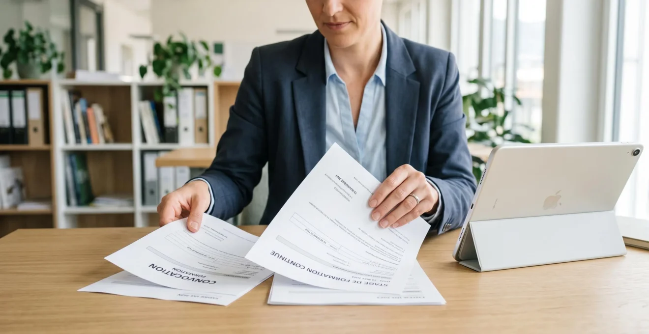 Collaborateur RH organisant des convocations de formation automatiquement générées par le TMS